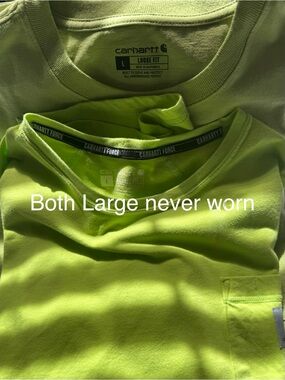 Carhartt High-Visibility Lime Green Work Tee - Loose Fit